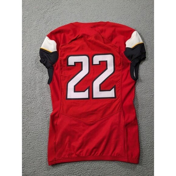 Under Armour Maryland Football Jersey Large Armourgrid Outlaw Custom Red #22 - Picture 2 of 16